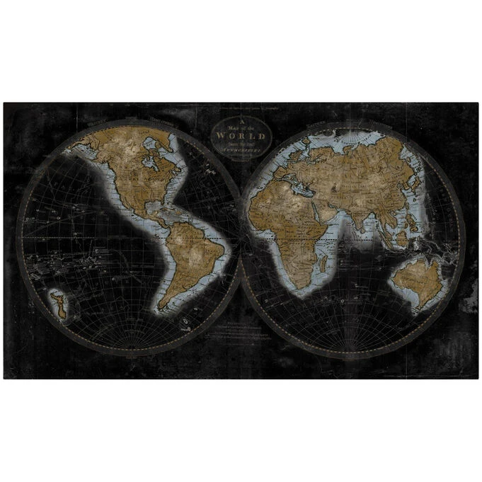 Maps The World In Gold