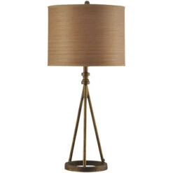 Millbrook Antique Brass Metal Table Lamp