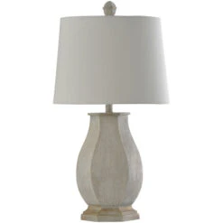 Basilica White Table Lamp
