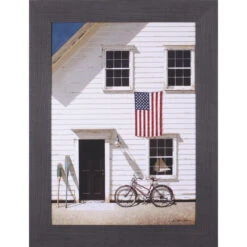 Red Bicycle Framed Artwork