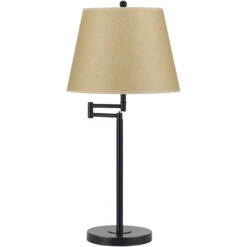 Andros Brown Swing Arm Table Lamp