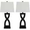 Amasai Black Set Of 2 Table Lamps
