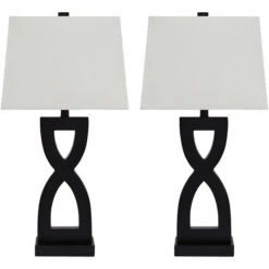 Amasai Black Set Of 2 Table Lamps