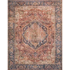 Layla Red Navy 2x3 Rug