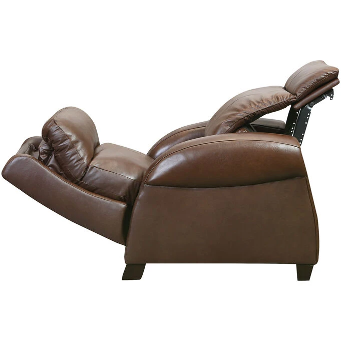 Saturn Hazelnut Zero Gravity Power+ SoCozi Leather Leg Recliner - Image 3