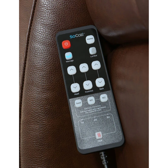 Venus Graphite Zero Gravity Power+ SoCozi Leather Leg Recliner - Image 4