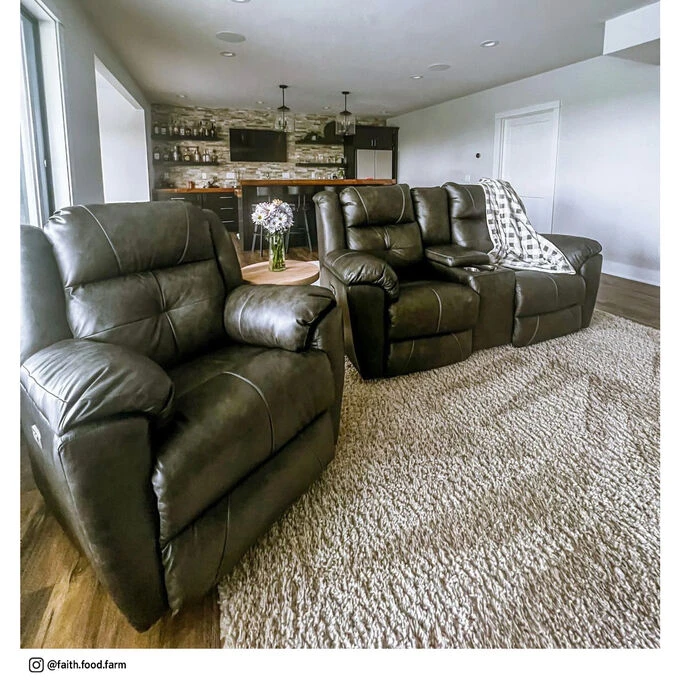 Vista Slate Leather Power+ Rocker Recliner - Image 3