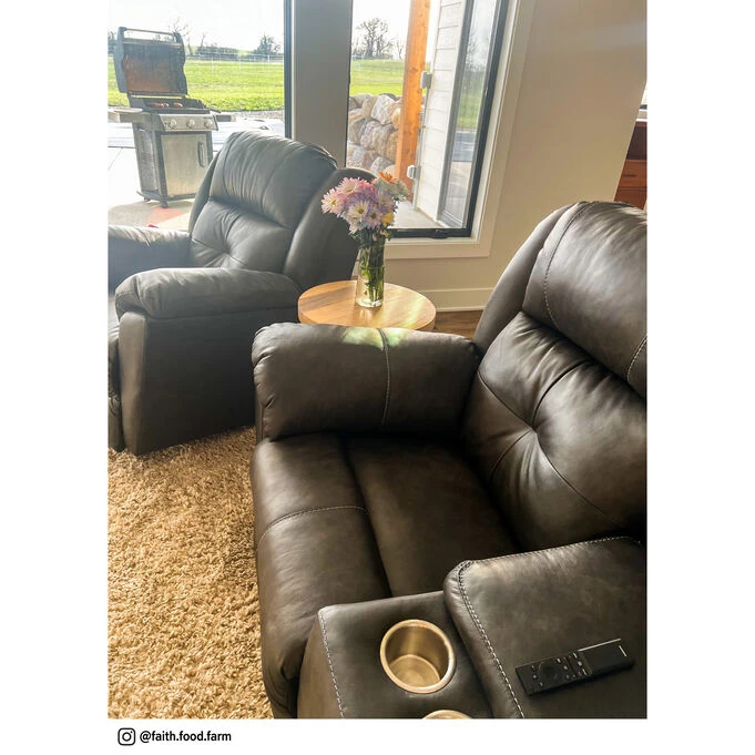 Vista Slate Leather Power+ Rocker Recliner - Image 5