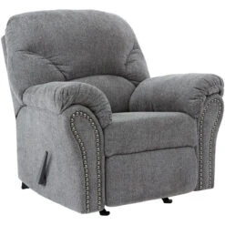 Allmaxx Gray Rocker Recliner
