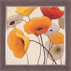 Pumpkin Poppies III Wall Art