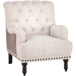 Tartonelle Ivory Accent Chair