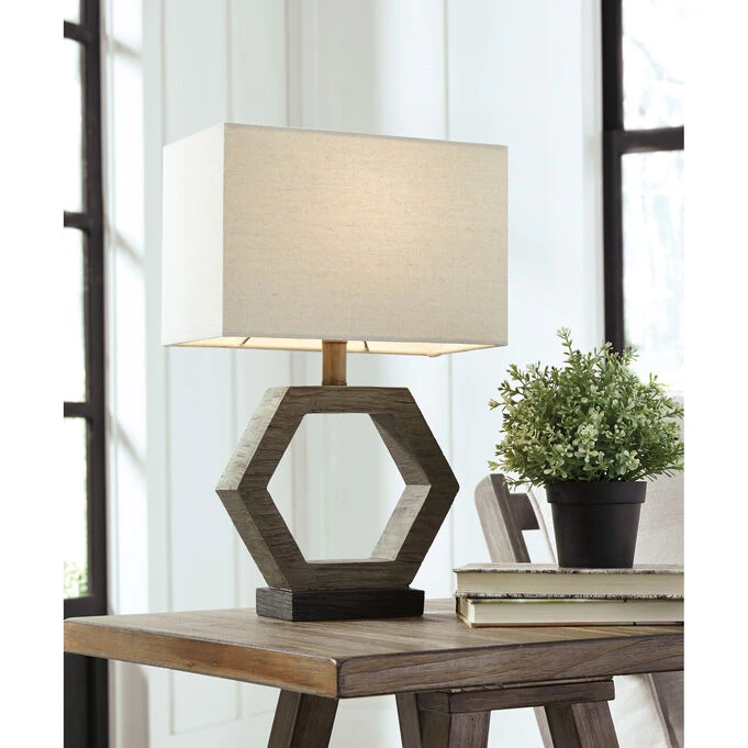 Marilu Gray Brown Table Lamp - Image 2