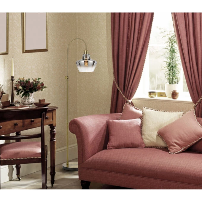 Duxbury Gun Metal Floor Lamp - Image 3