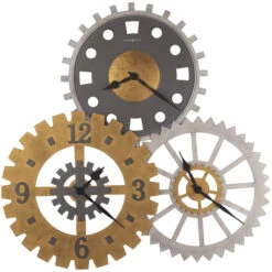 Cogwheel II Charcoal Wall Clock