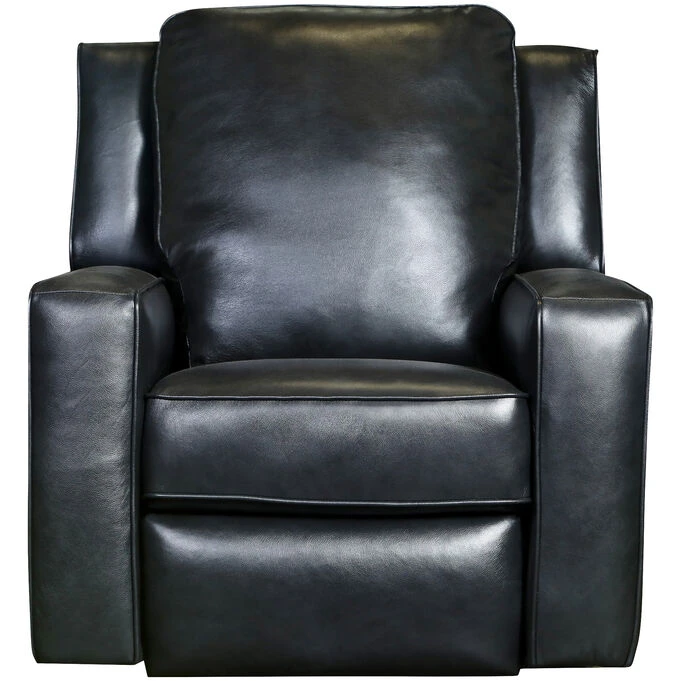 Stella Black Leather Power Plus Rocker Recliner