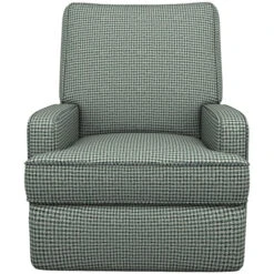 Kersey Blue Swivel Glide Recliner