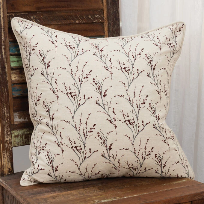 Heartland Home Soft Ivory Berry Branch Pillow - Image 2
