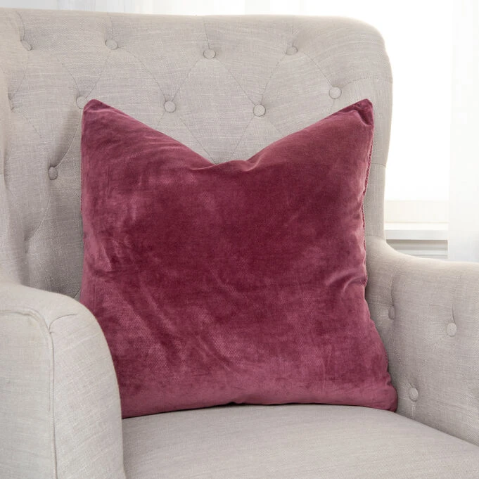 Collected Culture Berry Velvet Pillow - Image 2