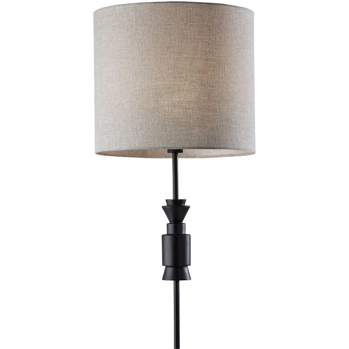 Adesso Elton Black Floor Lamp - Image 2