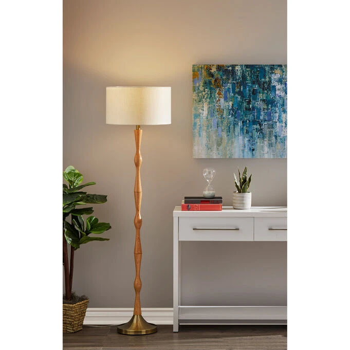 Adesso Eve Natural Floor Lamp - Image 3