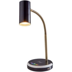 Adesso Shayne Black LED Desk Lamp