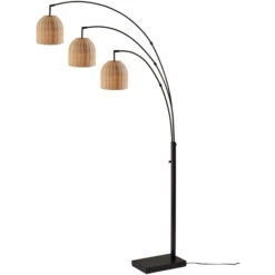 Adesso Bahama Dark Bronze 3 Arm Arc Lamp