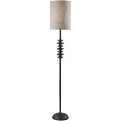 Adesso Beatrice Black Floor Lamp