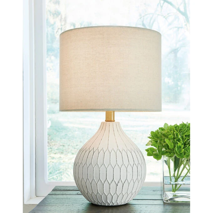 Wardmont White Table Lamp - Image 2