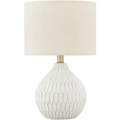 Wardmont White Table Lamp