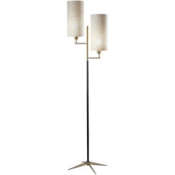Adesso Davis Black Floor Lamp