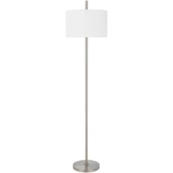 Roanne Brushed Steel Floor Lamp