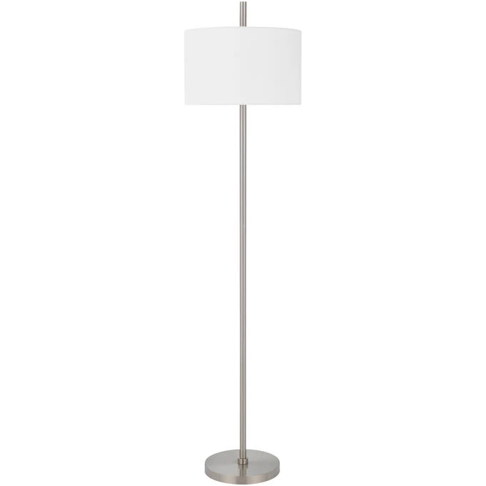 Roanne Brushed Steel Floor Lamp