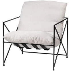 Leonidas Cream Accent Chair