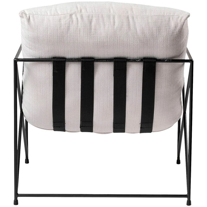Leonidas Cream Accent Chair - Image 3