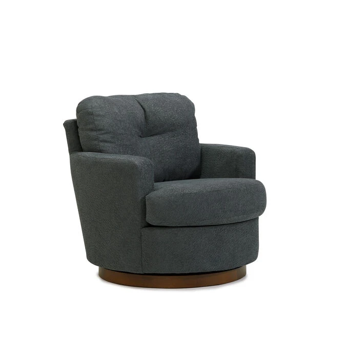 Brodi Dark Slate Swivel Accent Chair - Image 2