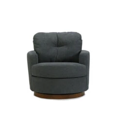 Brodi Dark Slate Swivel Accent Chair