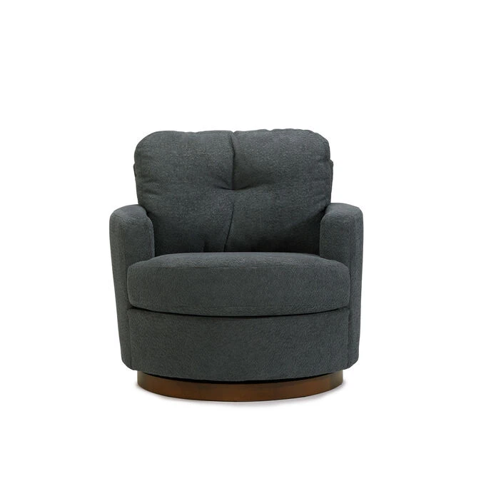 Brodi Dark Slate Swivel Accent Chair