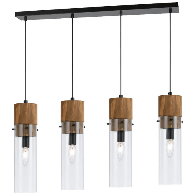 Spheroid Brown 4 Pendant Chandelier