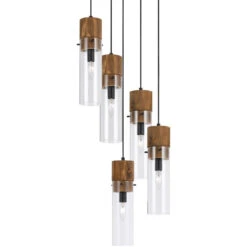 Spheroid Brown 5 Pendant Chandelier