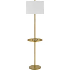 Crofton Antique Brass Floor Lamp