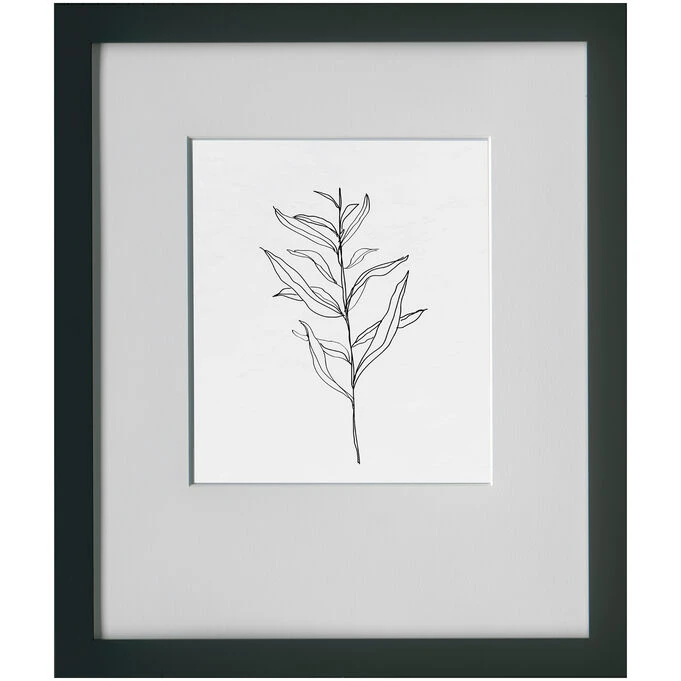 Ink Leaf V Wall Art