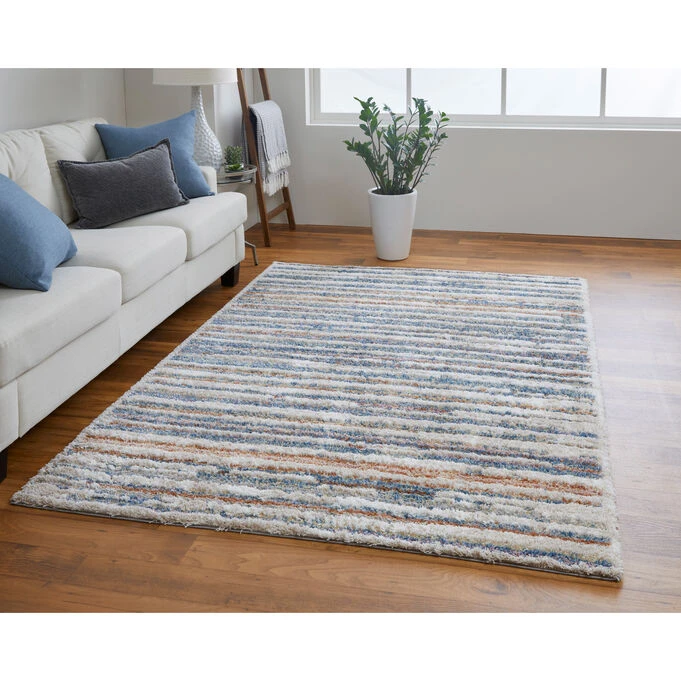 Mynka Blue 5x8 Rug - Image 2