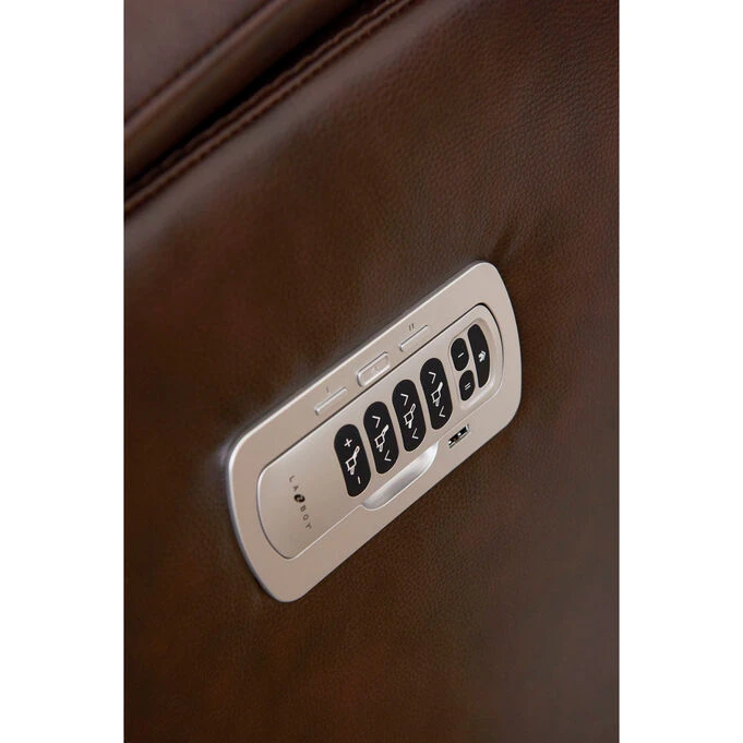 Trouper Leather Walnut Tri Power Rocker Recliner - Image 2