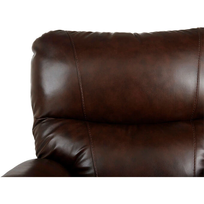Trouper Leather Walnut Tri Power Rocker Recliner - Image 3