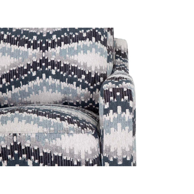 Zander Aqua Swivel Accent Chair - Image 4