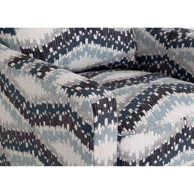 Zander Aqua Swivel Accent Chair - Image 5