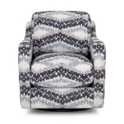 Zander Aqua Swivel Accent Chair