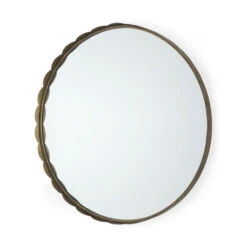 Adelaide Gold Scallop Mirror