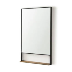 Cora Brown Rectangular Wall Mirror
