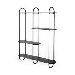 Decimus Black 3 Tiered Shelf